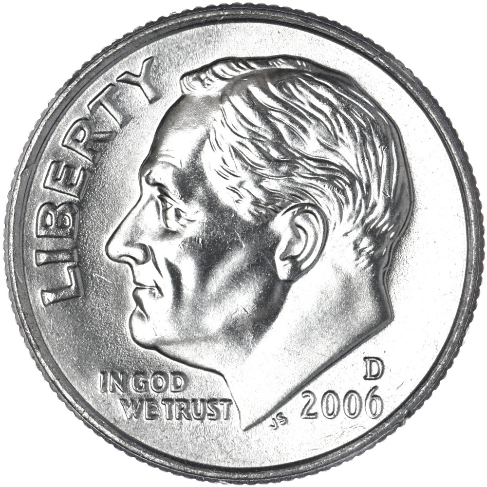 2006 D Roosevelt Dime Gem BU US Coin