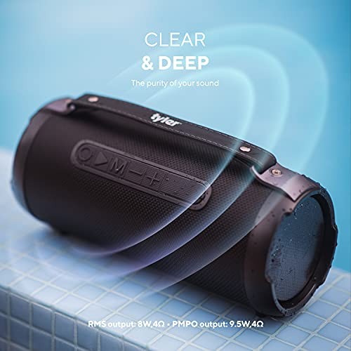Tyler Wireless Bluetooth Speaker Water Resistant Long Range 300 watt...