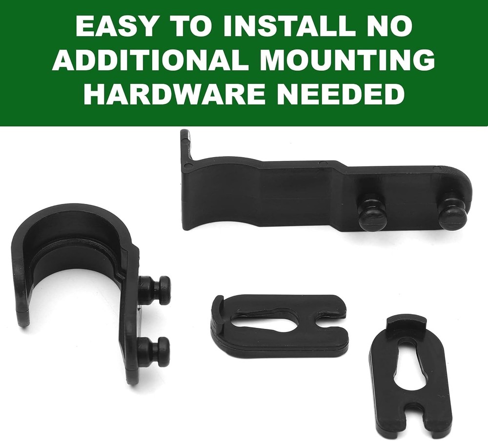 Mailbox Latch Replacement Kit: Easy Clip-On Black Latch for Standard Mailboxes