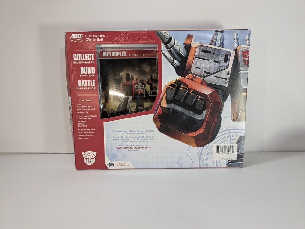 Transformers Trading Card Game Metroplex Team And Deck Set