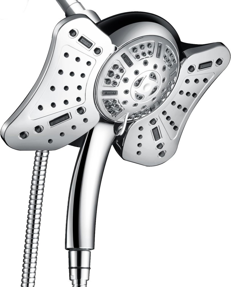 2.5G Shower Head with Handheld Spray bo: 1 Rainfall Shower