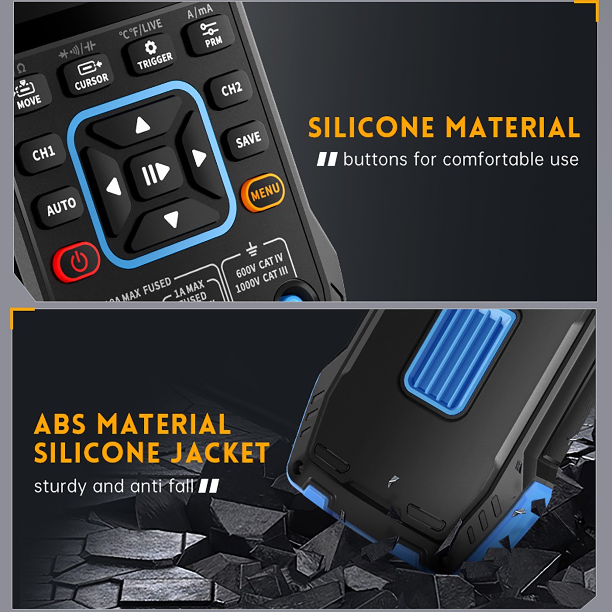 New FNIRSI 2C23T 3-in1 handheld digital oscilloscope multimeter signal generator