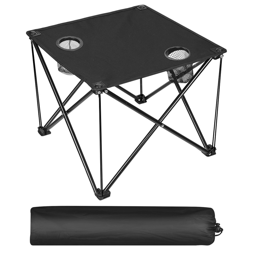 Foldable Compact Outdoor Side Table – No-Tool Setup, 600D Waterproof, 44 lbs