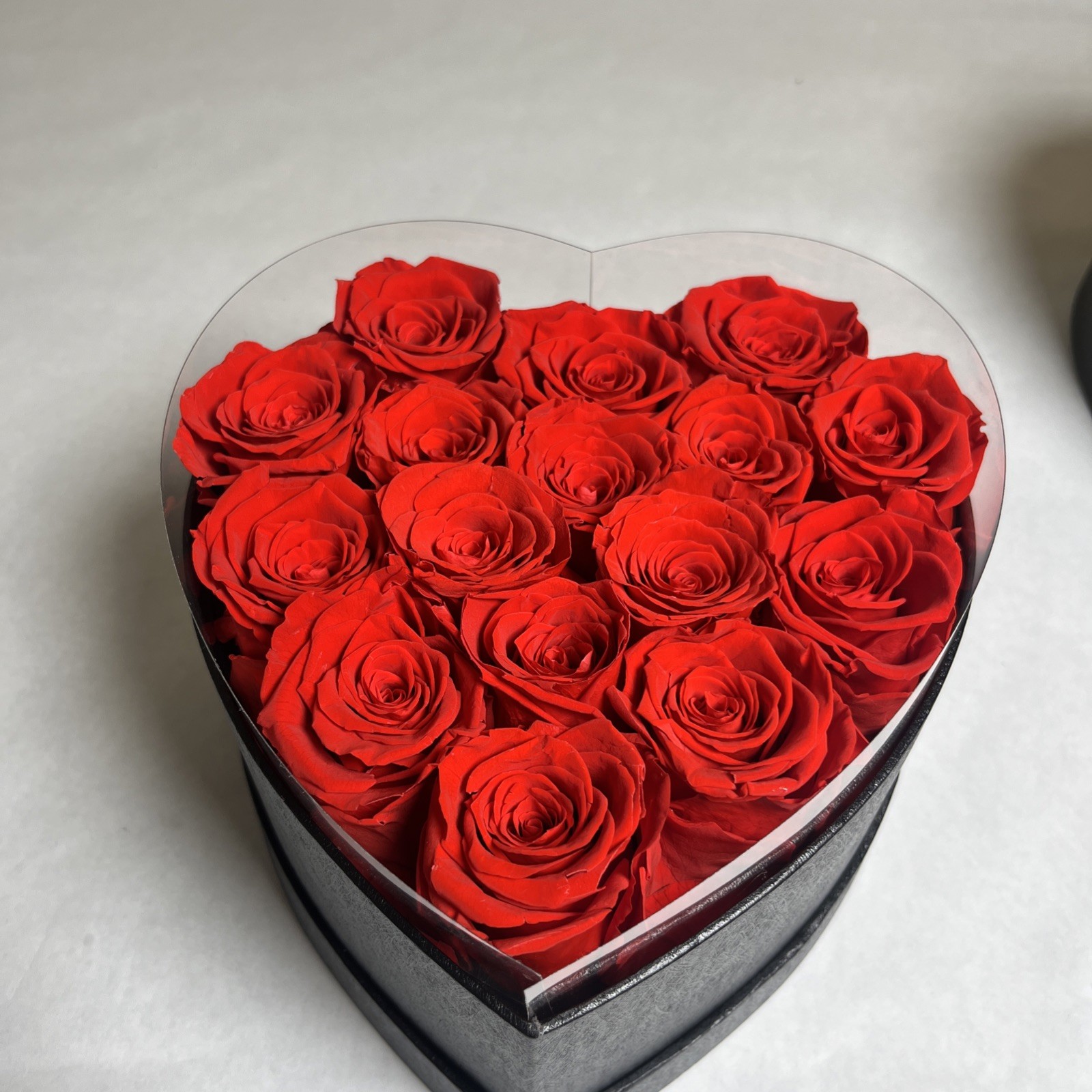 16 Eternal Roses Heart Shape Box, Eternal Preserved Roses Gift for Her