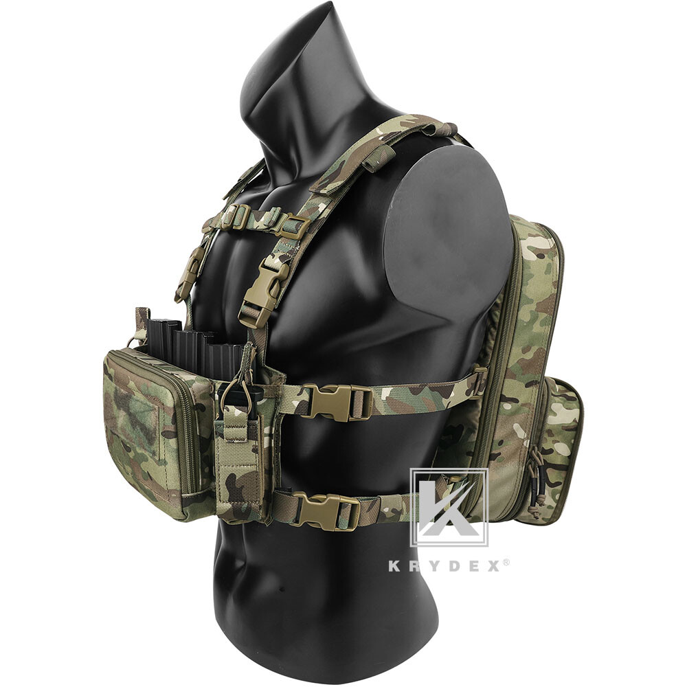 KRYDEX Tactical D3CR Chest Rig Harness Vest D3 Flatpack Backpack MOLLE Rucksack