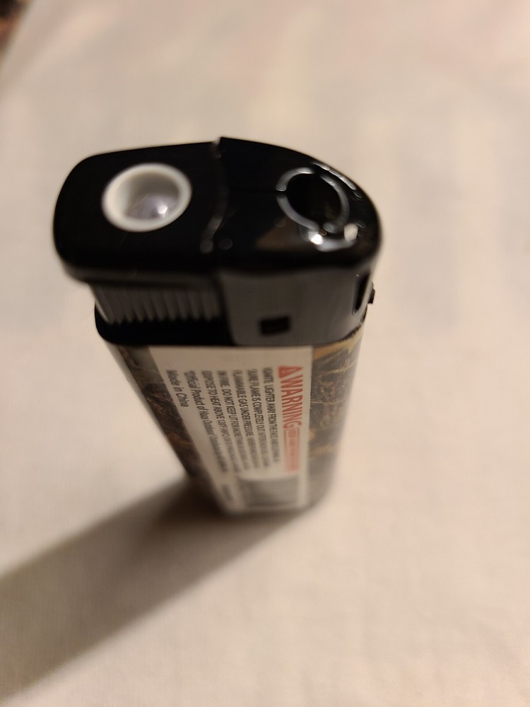 2 Camo Mossy Oak Led Electronic Refillable Lighter