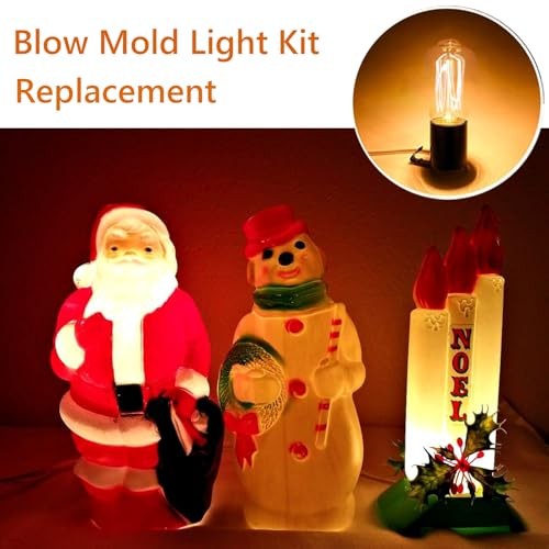 Blow Mold Light Kit Replacement,6 ft E26/E27 Lamp Holder Kit with Switch Fuse