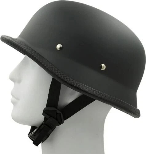 German Novelty Flat Black Helmet With Q-Release
