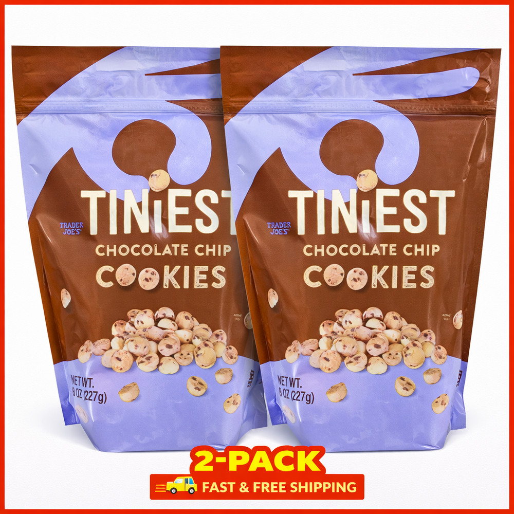 2-Pack Trader Joe's Tiniest Chocolate Chip Cookies