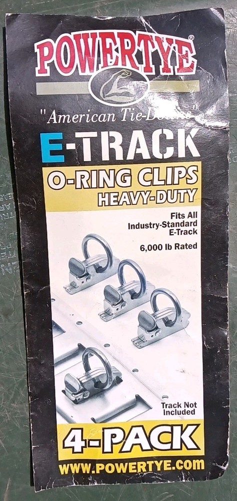 Powertye E-Track O-Ring Clips E Track