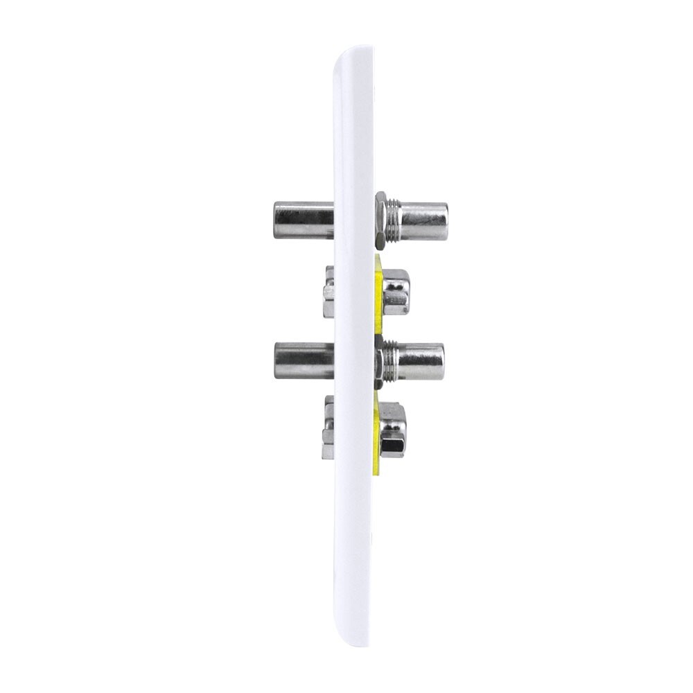Construct Pro VGA + 3.5mm Dual Audio Wall Plate (White)