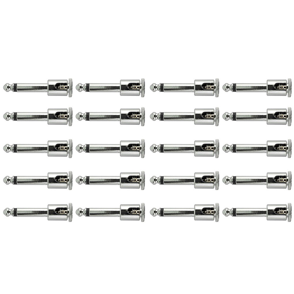 (20 Pack) George L's .155 Right Angle Solderless Cable Plugs