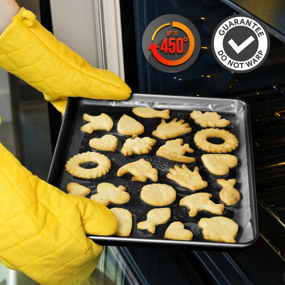 NutriChef Professional Home Kitchen Bake Pans Non-Stick Coated Layer Surface 2pc