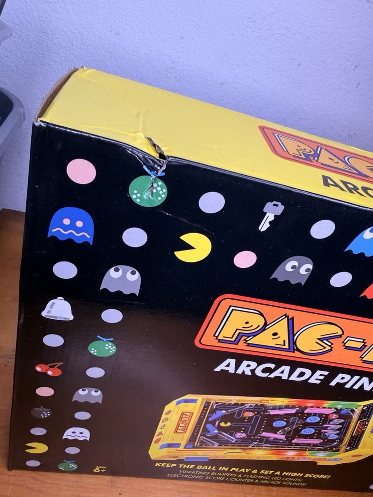 Electronic Arcade Pinball Pac-Man Edition Desktop Game Tested Fun