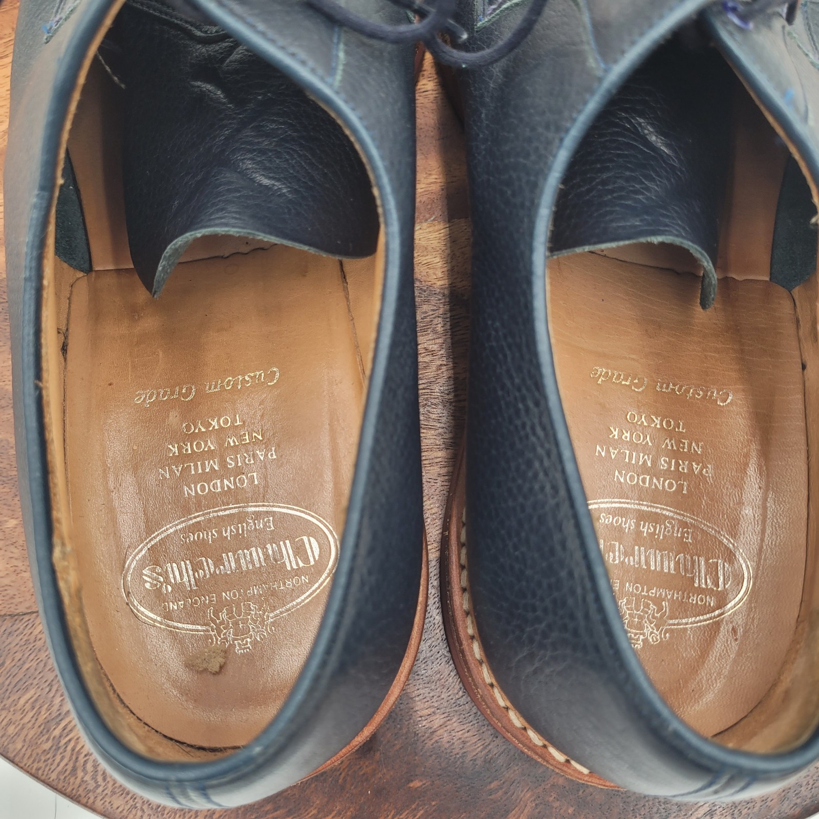 Church's Fulbeck Full Grain Pebbled Leather Derby Mens Shoes Sz 10 Nazy