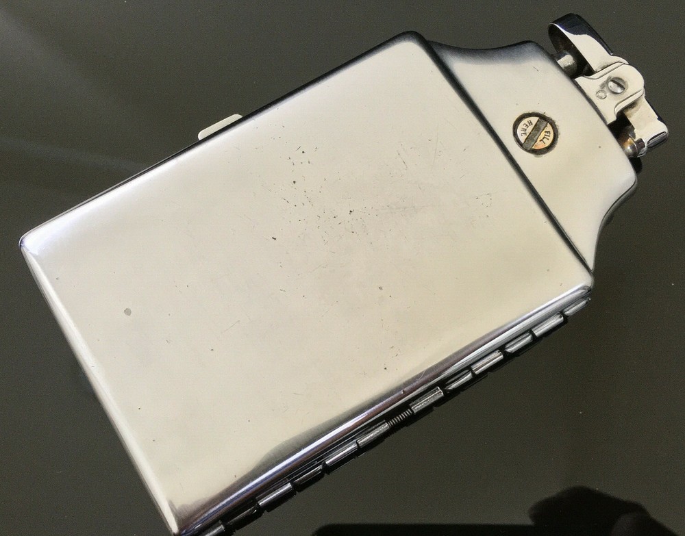 Vintage Ronson Cigarette Lighter & Case Combo