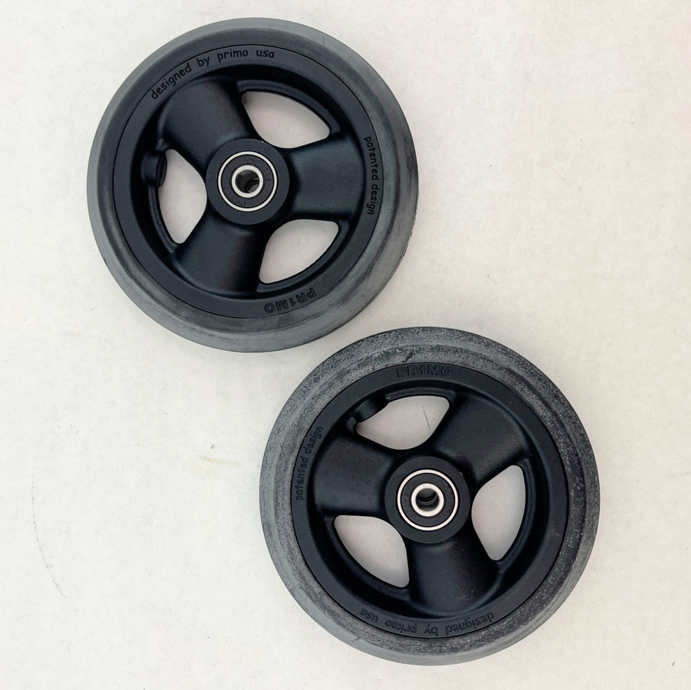 Primo Small Front Caster Wheel Pair Pr1mo 3 Spoke Wheelchair Solid Caster Wheels