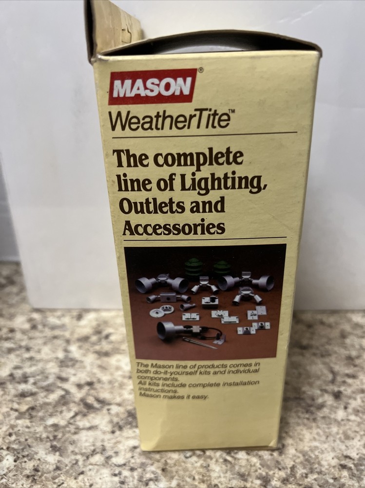Mason K312BR WeatherTite Double Outlet Kit Rectangular Box 15A 125V