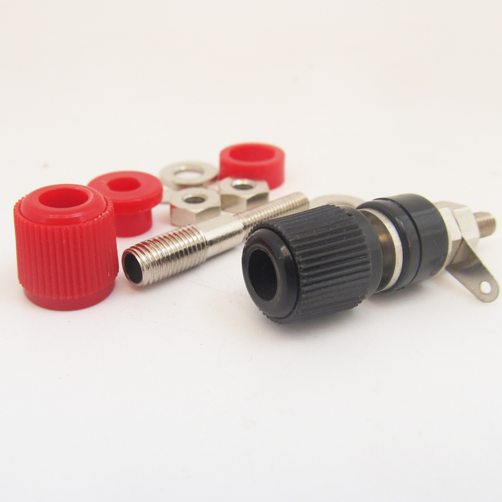 4pairs Copper Audio Speaker Terminal Socket Binding Post For 4mm Banana Plug