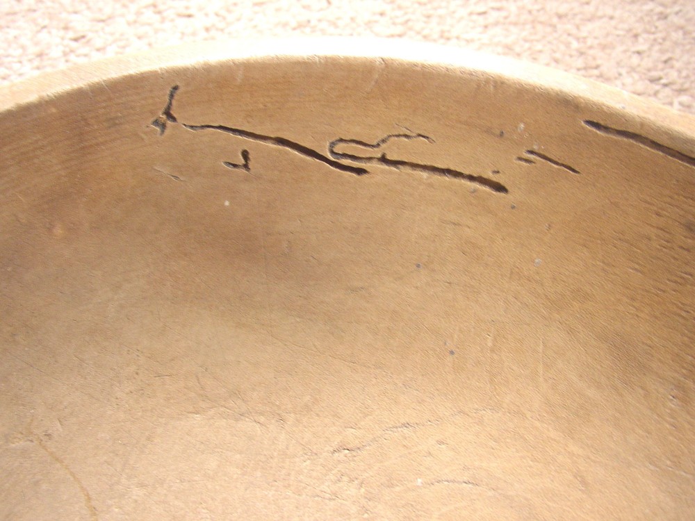 Irish Pine antique Treen Bowl