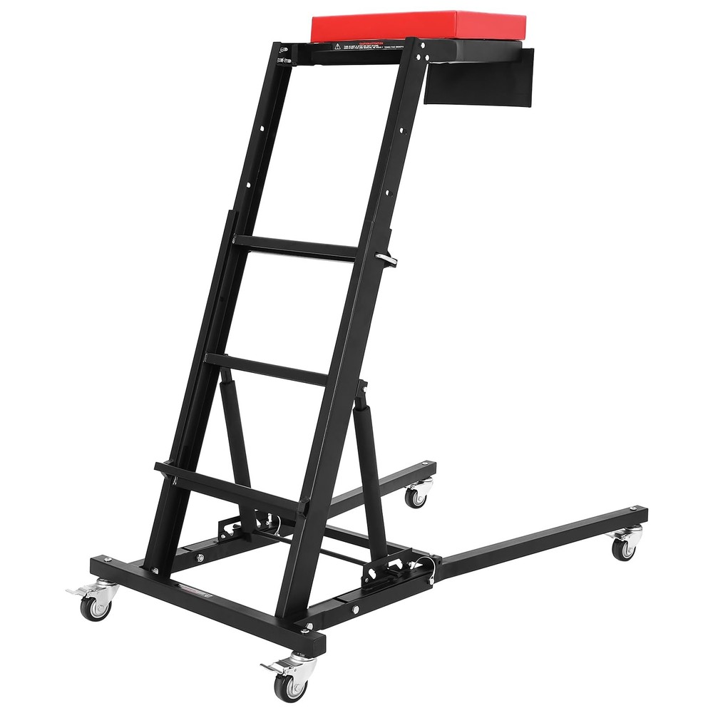 400LB Adjustable Height Auto Creeper |Capacity, 6 Wheels, Foldable Frame