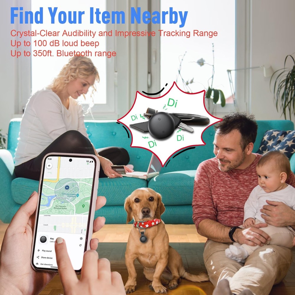 Tracker Tag for Android, Air Tracker Tags-4 Pack Android Tracker Tags Work wi...