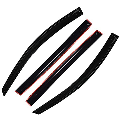 Window Visors Rain Guards Deflectors - 4-Pack Side Window Deflector Vent Shade
