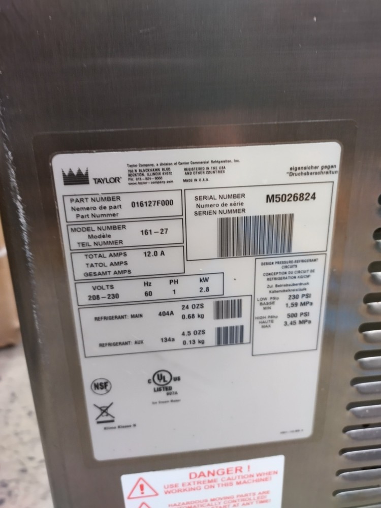 *Used* Taylor 161 soft serve machine