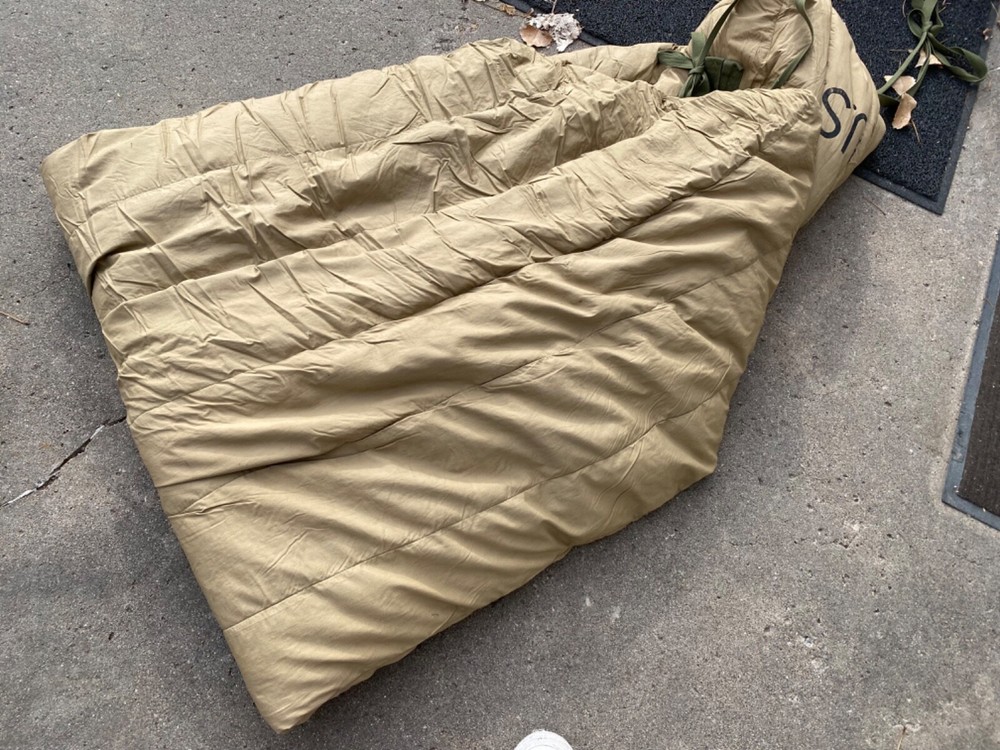 RARE ORIGINAL WWII US ARMY M1945 MUMMY ARTIC WINTER SLEEPING BAG