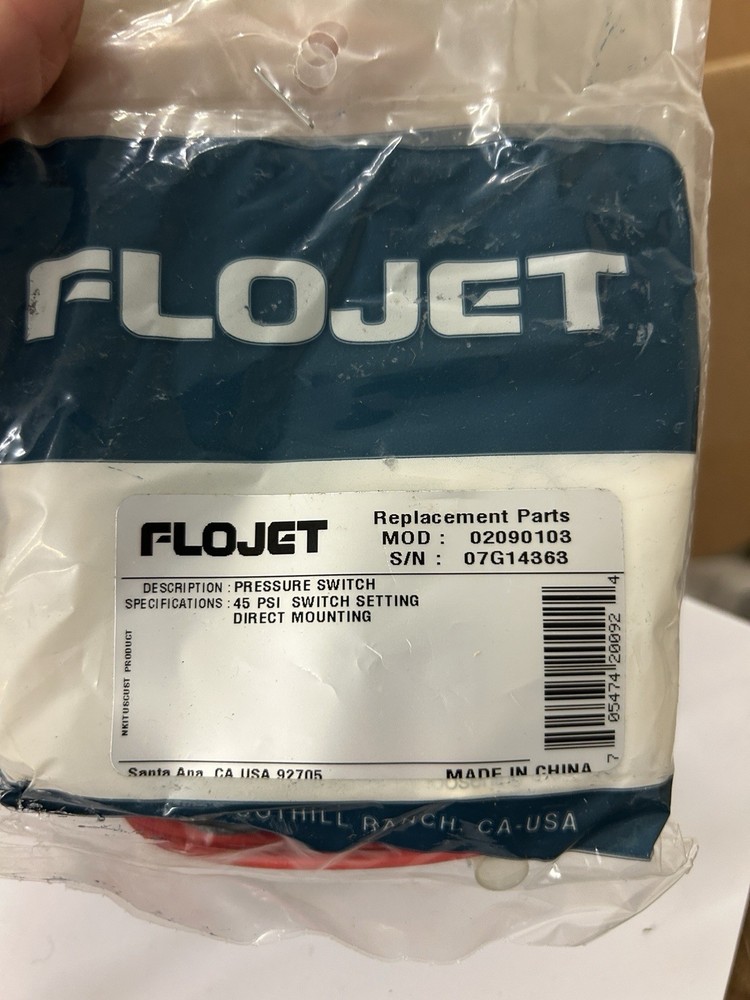 Flojet Pump Pressure Switch Kit #02090-103