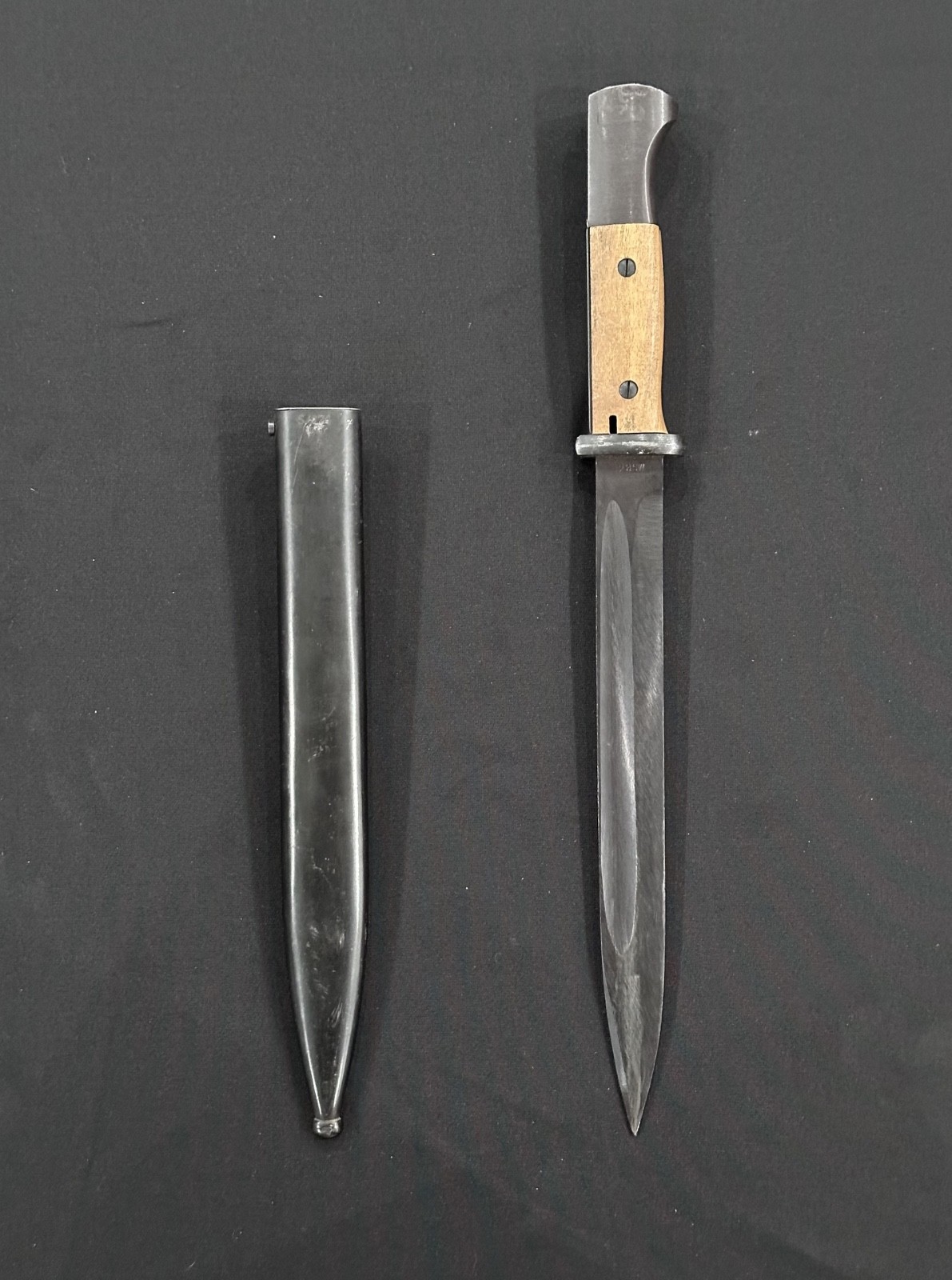 World War II German Mauser K98 Bayonet & Scabbard Solingen, E. & F. Horster MFG