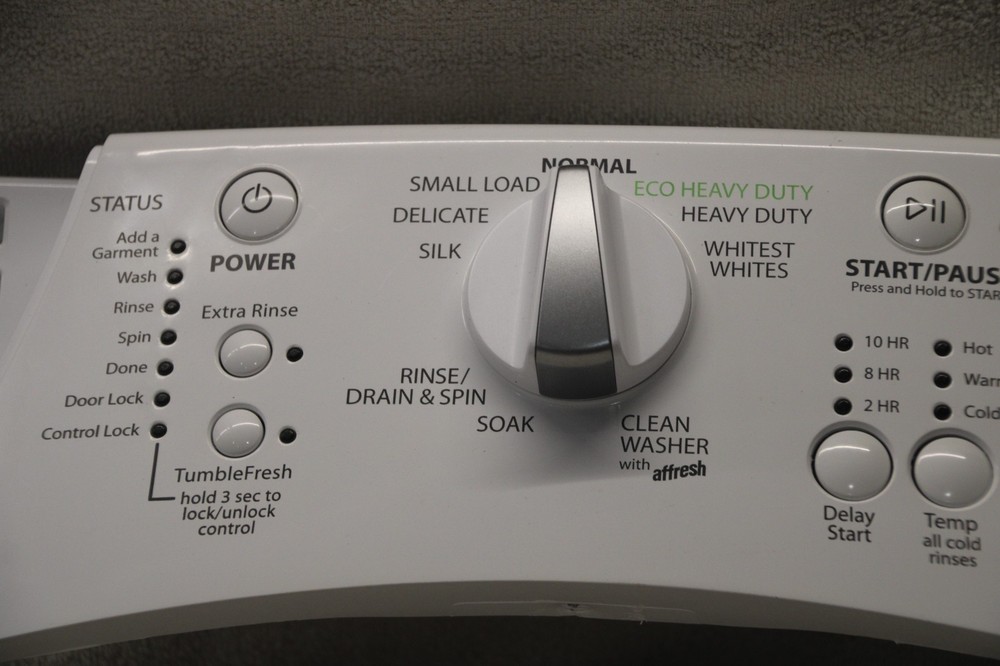 W10325312 Whirlpool washer control panel with board, tested