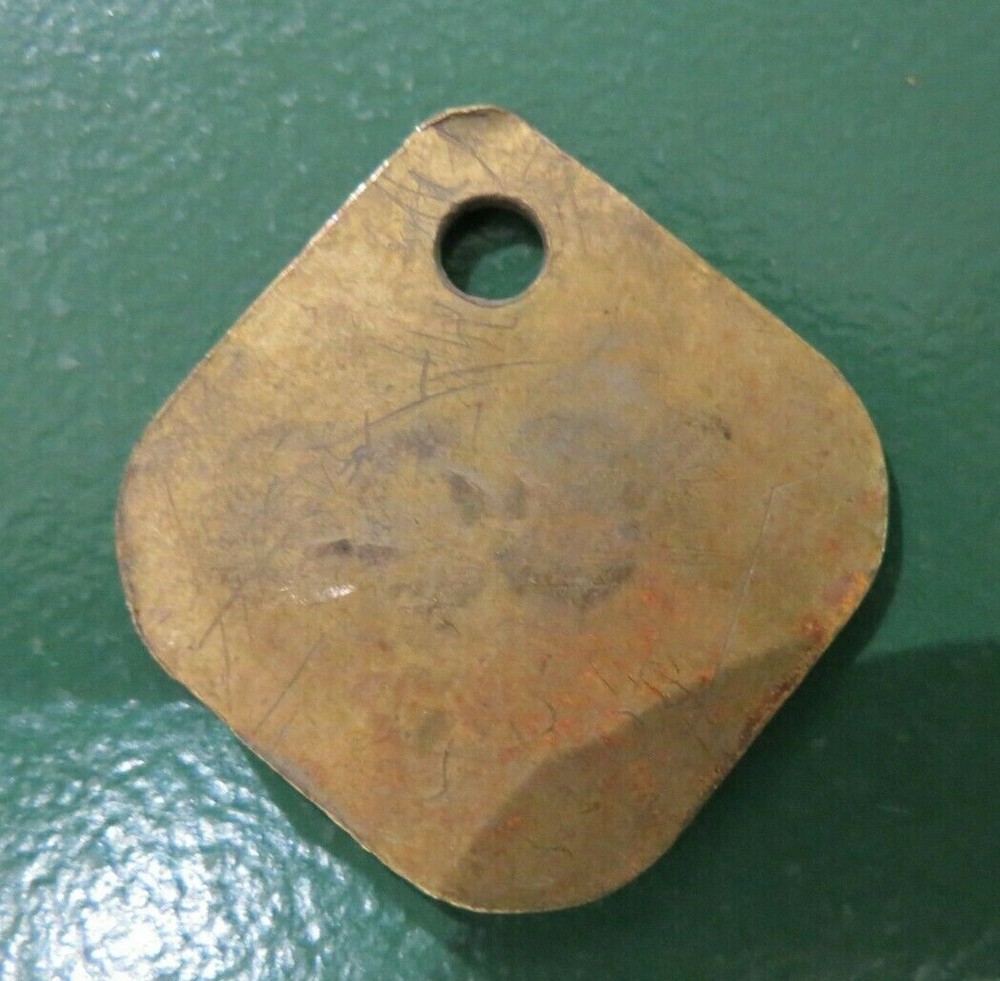 Colliery Pit Check Tally - marked Kell 1898