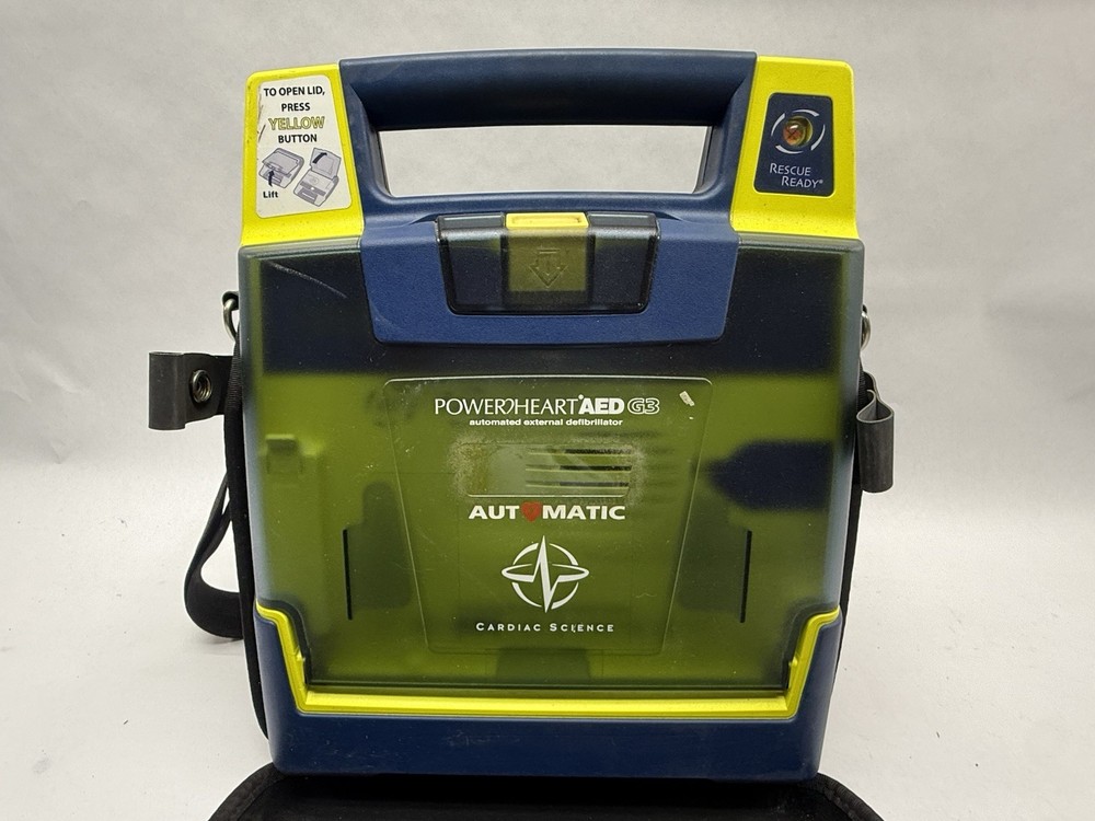 CARDIAC SCIENCE POWERHEART AED G3 W/ CASE - UNTESTED