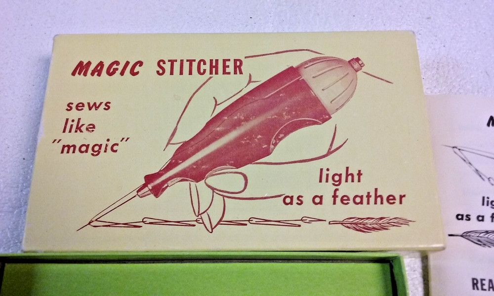 vintage Magic Stitcher Sewing Awl with Instructions & Box