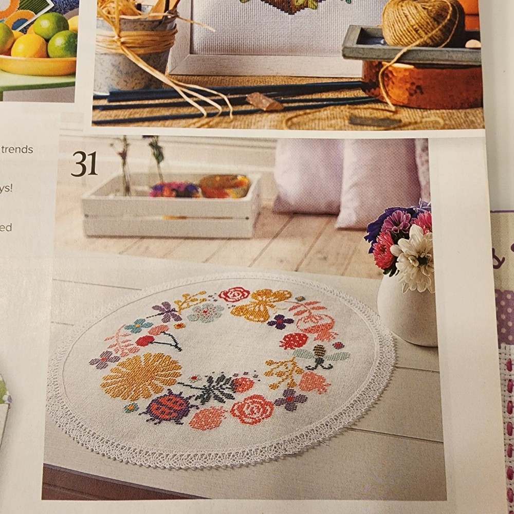 Cross Stitcher British Stitch Magazine 302 Mar 2016 Includes Kit Spring
