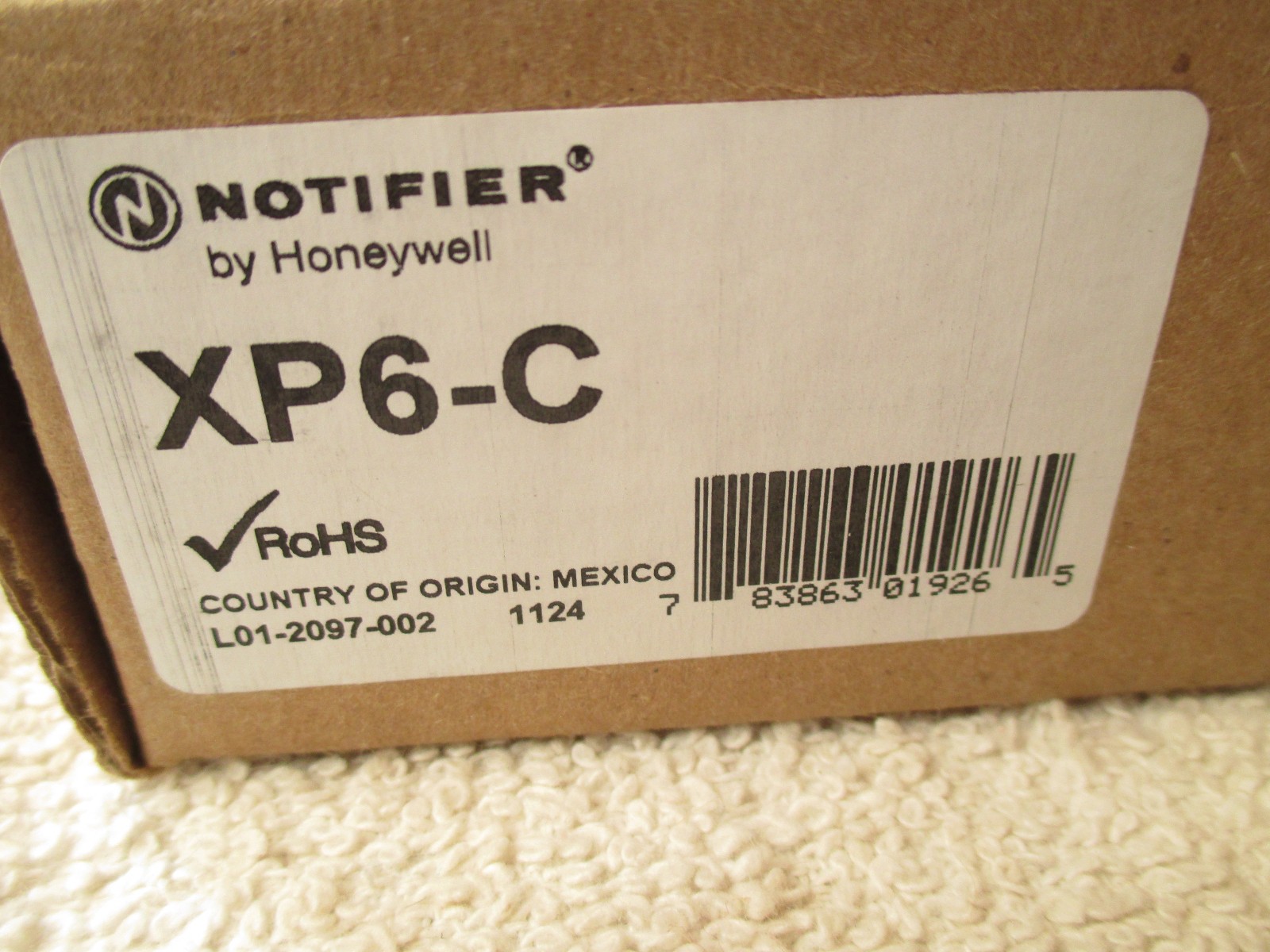 New Notifier XP6-C Six Circuit Control Module, for Fire Alarm Control Panel