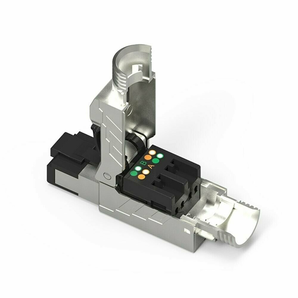 8 Pcs CAT8 Full Shielded RJ45 Network LAN Ethernet Plug Connector PackTool Less