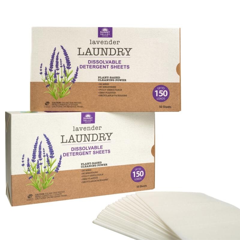 *Sunny Valley Orchard 300-Load Dissolvable Laundry Sheets - LAVENDER