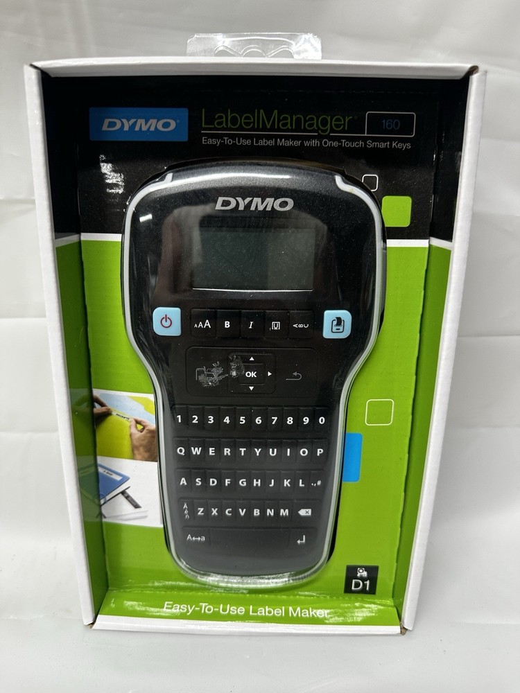 DYMO LabelManager 160 Label Maker Portable Label Printer w/ Box D1 Compatible