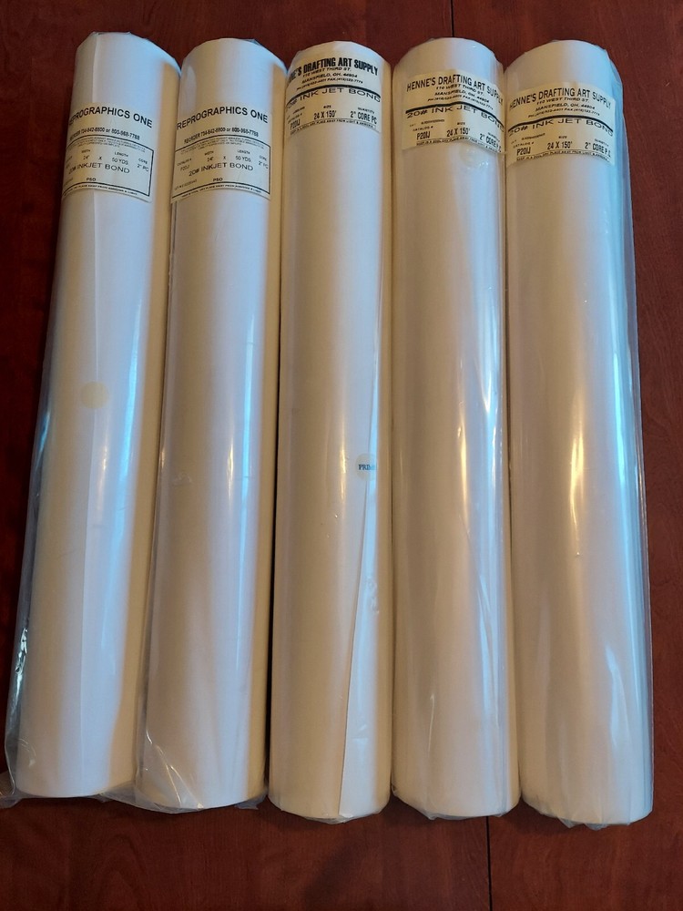 20# Inkjet Bond Paper 24"×150'