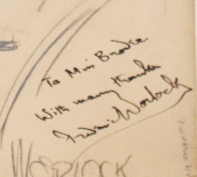 Vintage Frederick Worlock Signed Portrait - Oversized