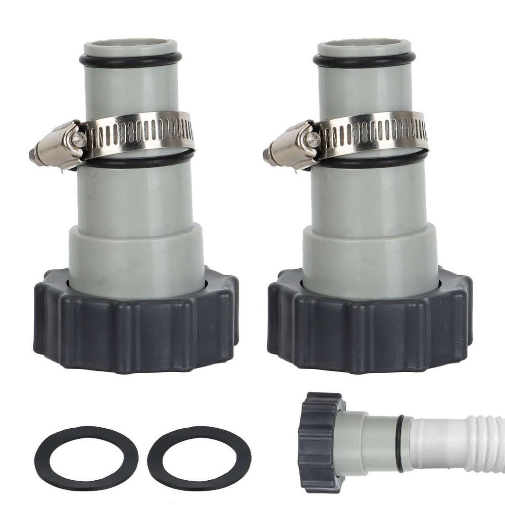 2pc Intex Hose Adapter Pool Filter Pump Parts Conversion Fitting Kit Replacement