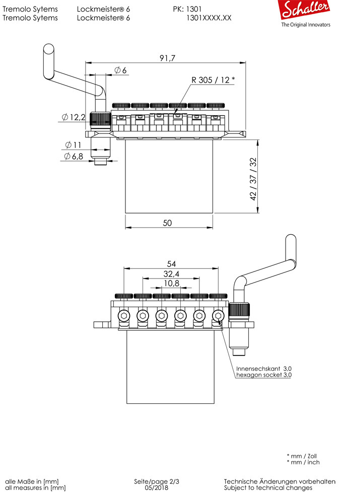 Schaller Lockmeister® for 6string R3 Block 37
