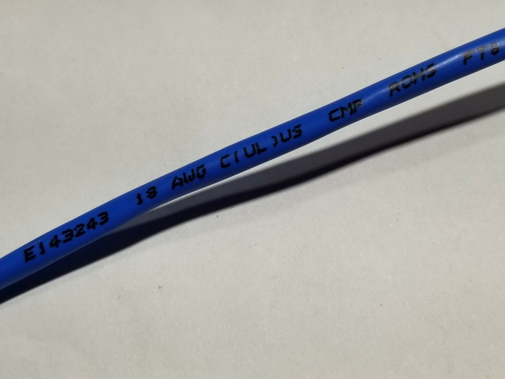 Windy City 002329 18/2C Shielded Twist Pair Plenum Control Cable CMP Blue /100ft