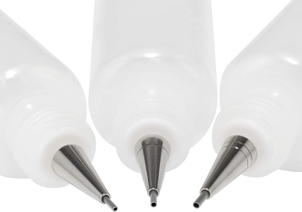 Creative Mark Precision Tip Applicator Bottle - Flo Line Squeeze Bottle with Sta