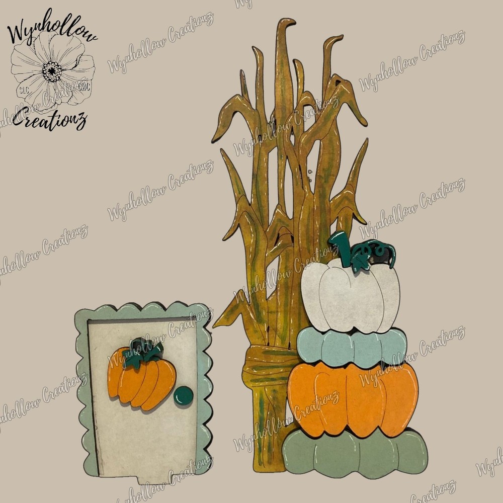 Fall Pumpkin Interchangeable Birdhouse Insert
