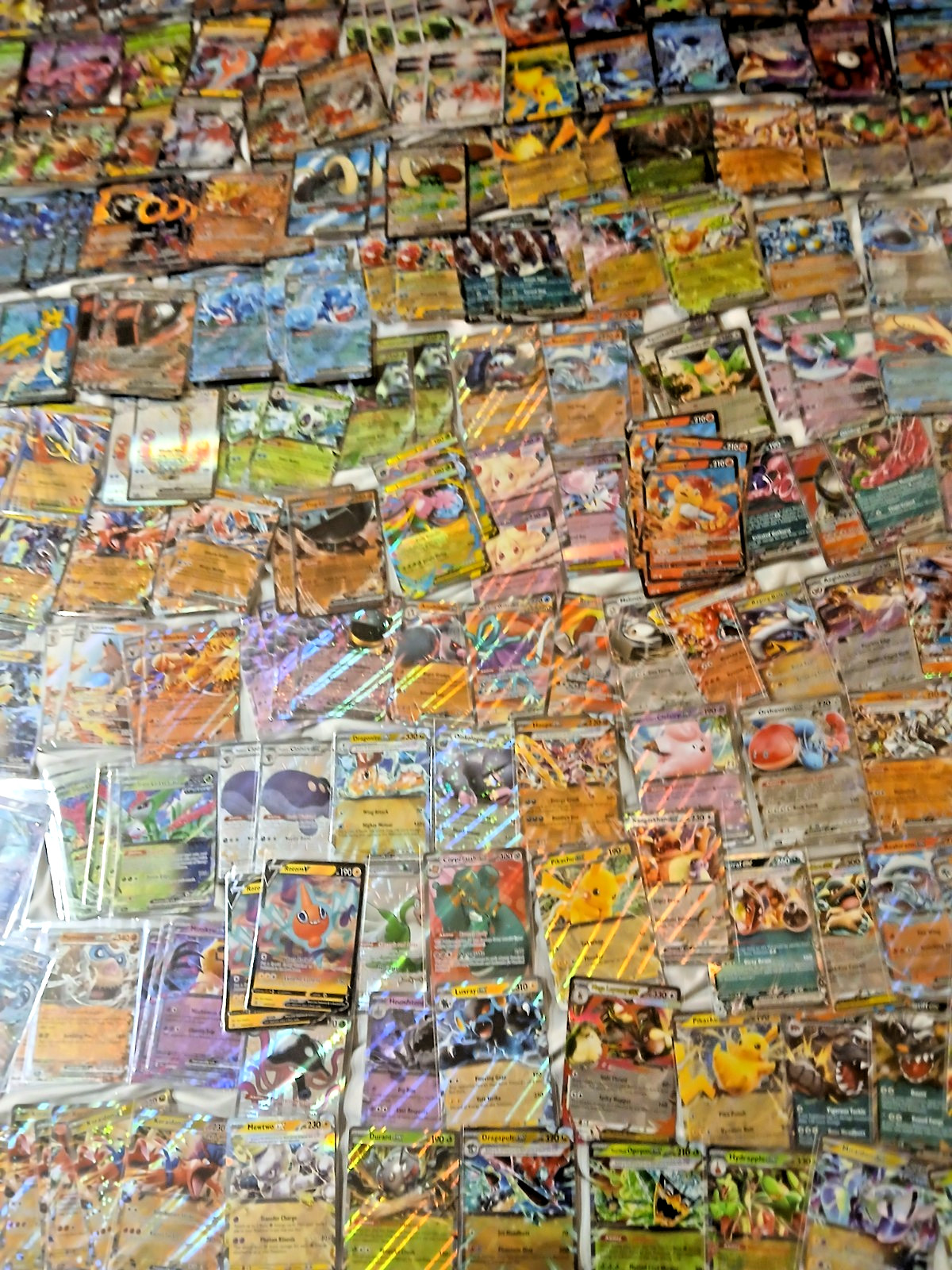 Official Pokémon Card Lot of 358 Includes Rares, Holos, Reverse, EX, V, VSTAR...