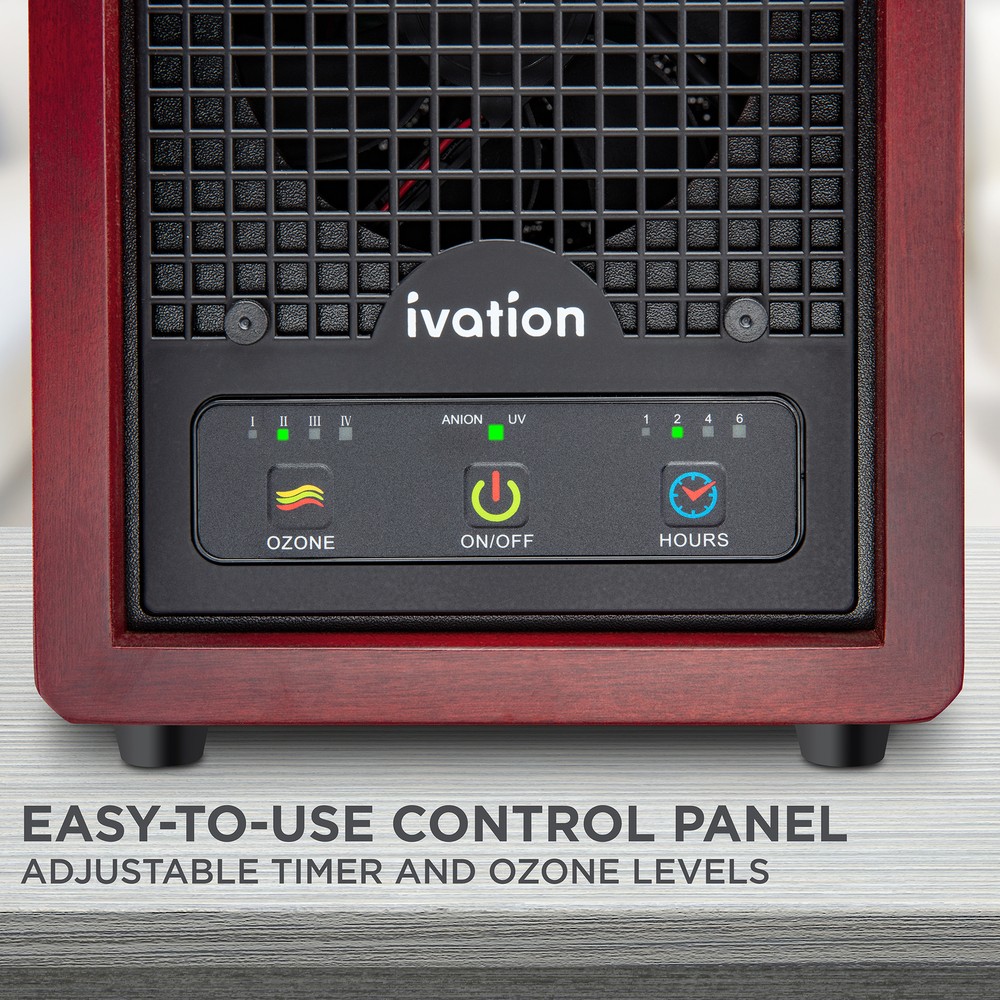 Ivation Ozone Air Purifier Portable Deodorizing System w/ Multi-Level Filtration