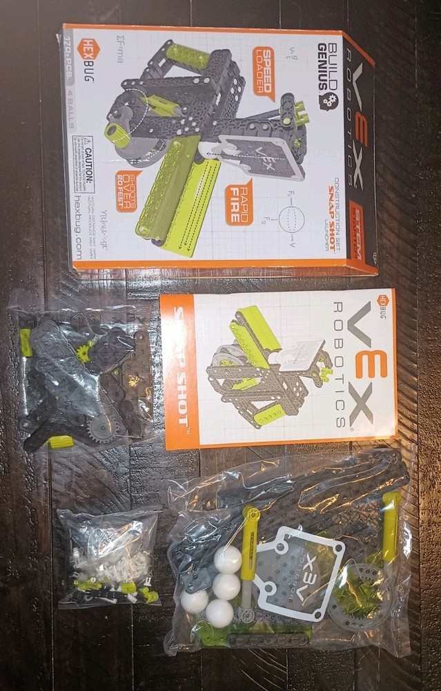HEXBUG VEX Robotics Snap Shot Launcher Construction Set Rapid Fire Speed Loader